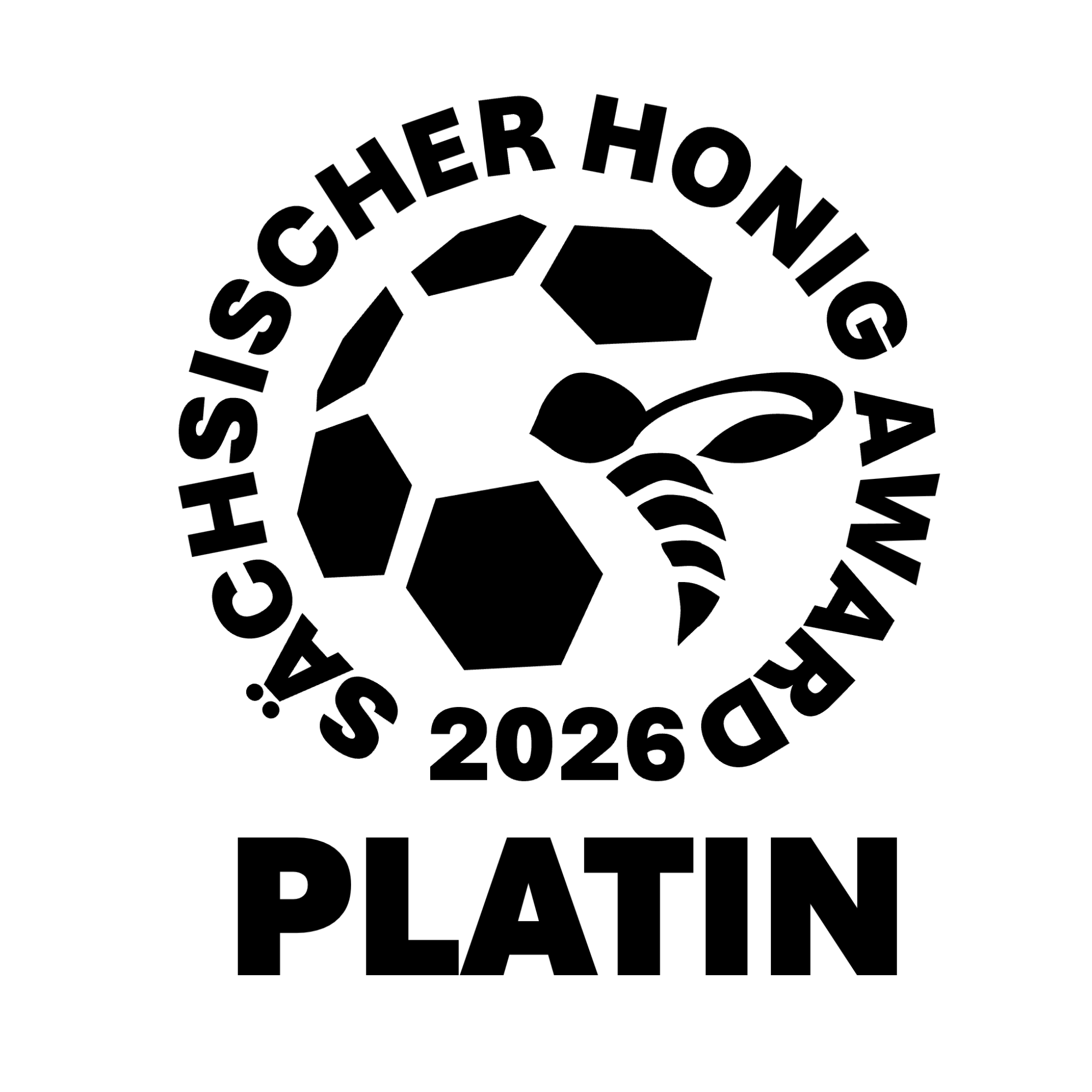 Honigaward Sachsen 2026 Logo Platin