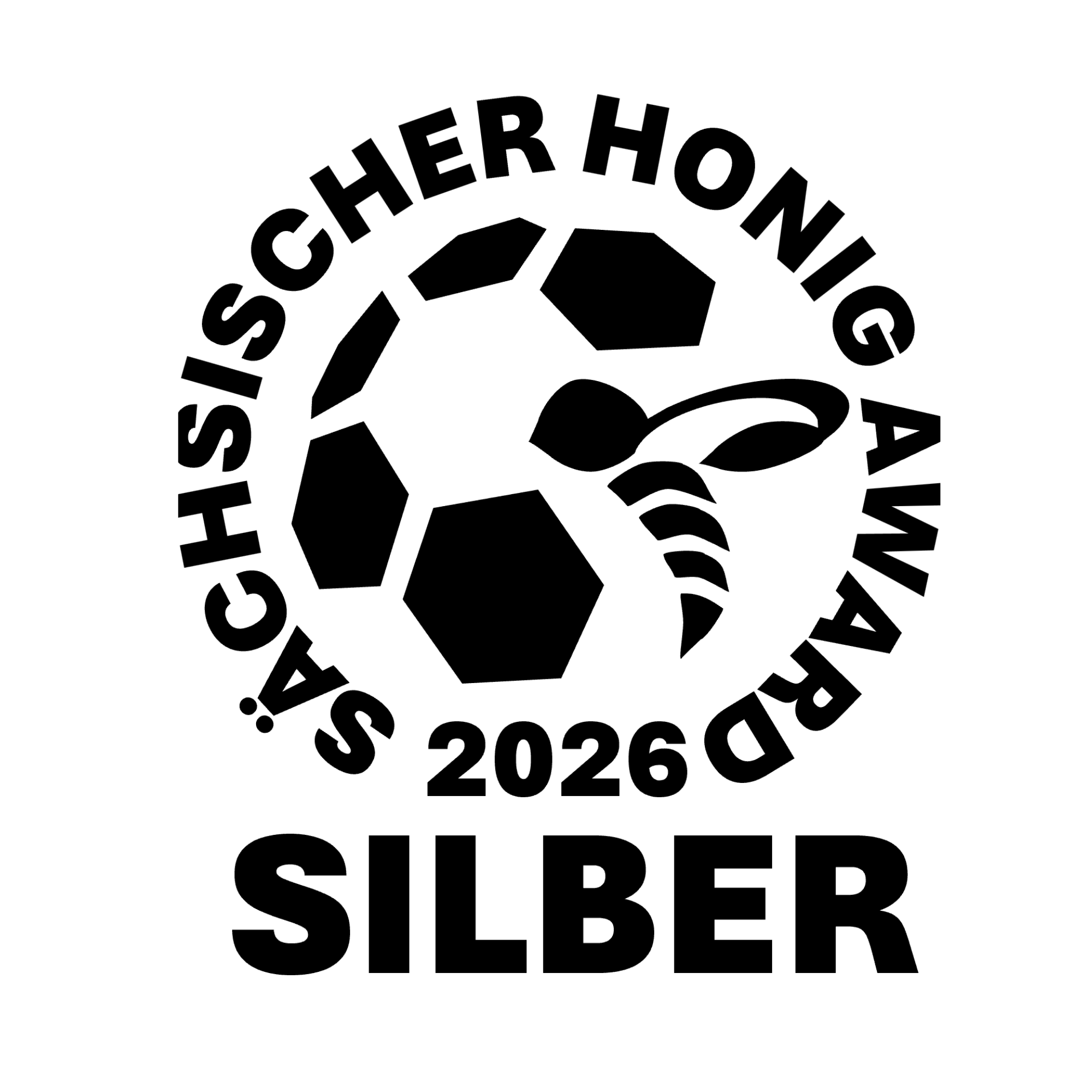Honigaward Sachsen 2026 Logo Silber